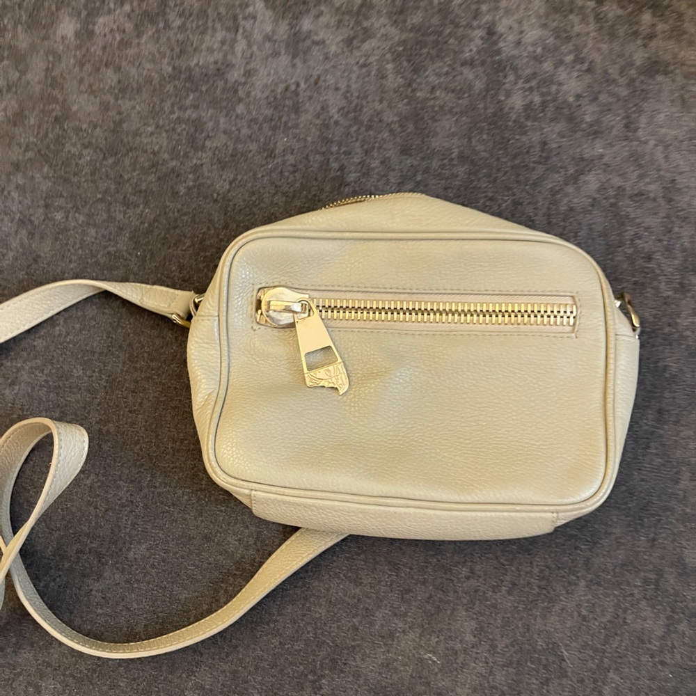 Versace light gray small crossbody bag